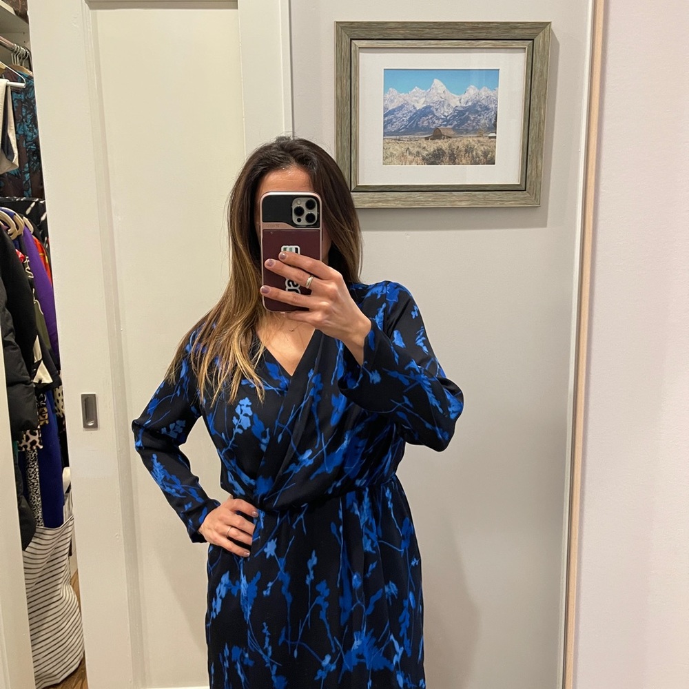Banana republic faux wrap floral dress